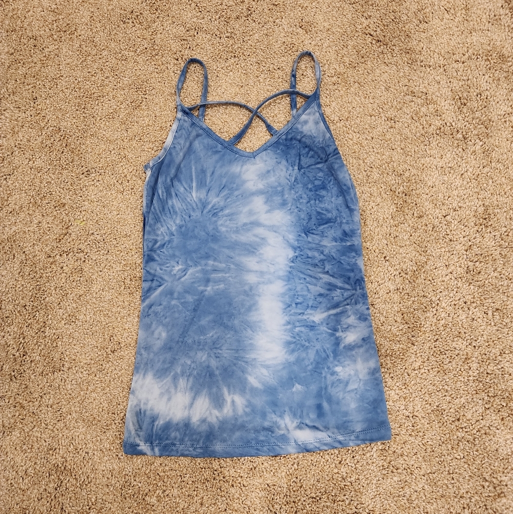 Rue21 XS blue tyedye tank top strappy